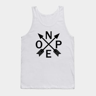 Compass Arrows Nope Tank Top